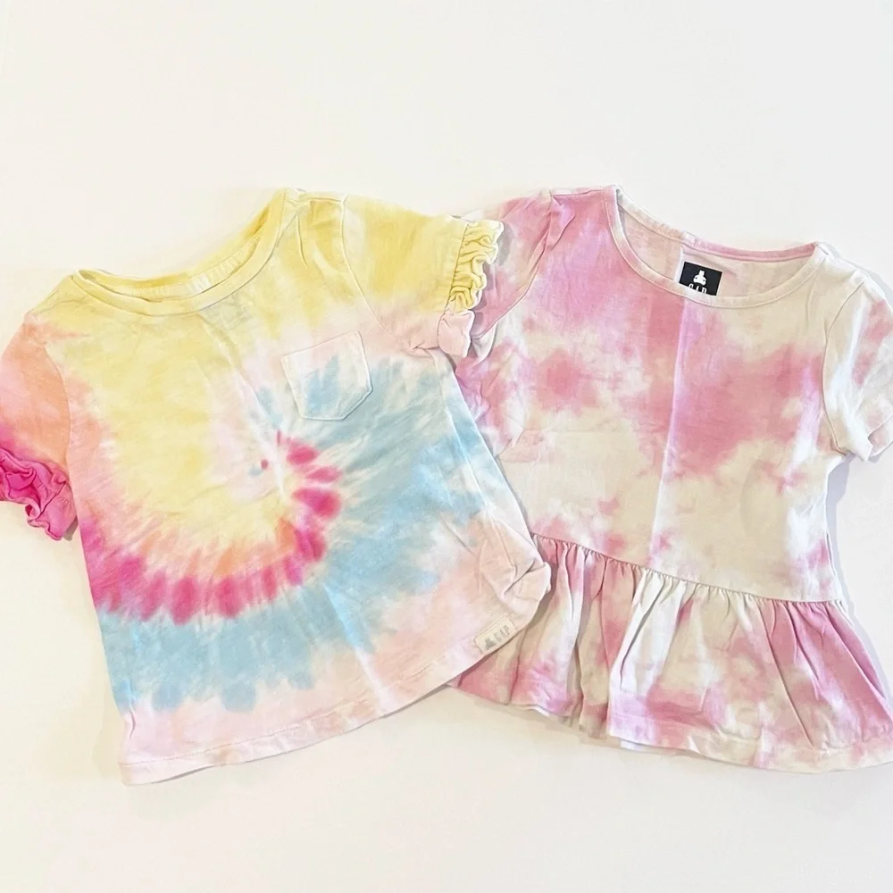 GAP 18-24M short sleeve tie dye tees